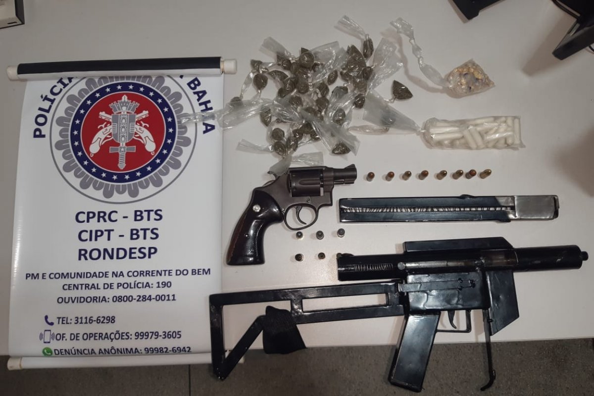 Rondesp localiza traficantes com submetralhadora na Ilha Amarela, em Salvador