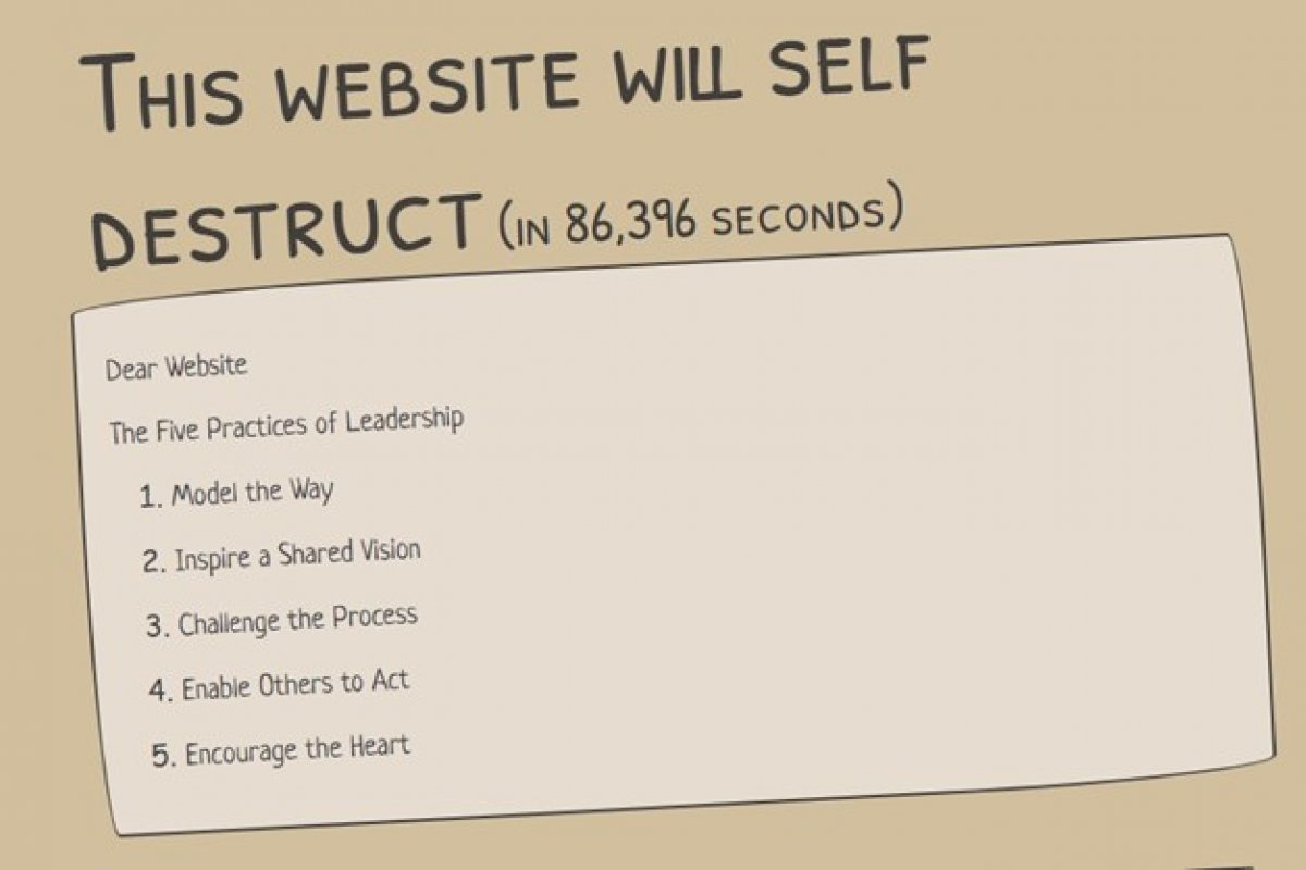 Site promete sumir da internet se não receber nenhuma mensagem dentro de 24 horas