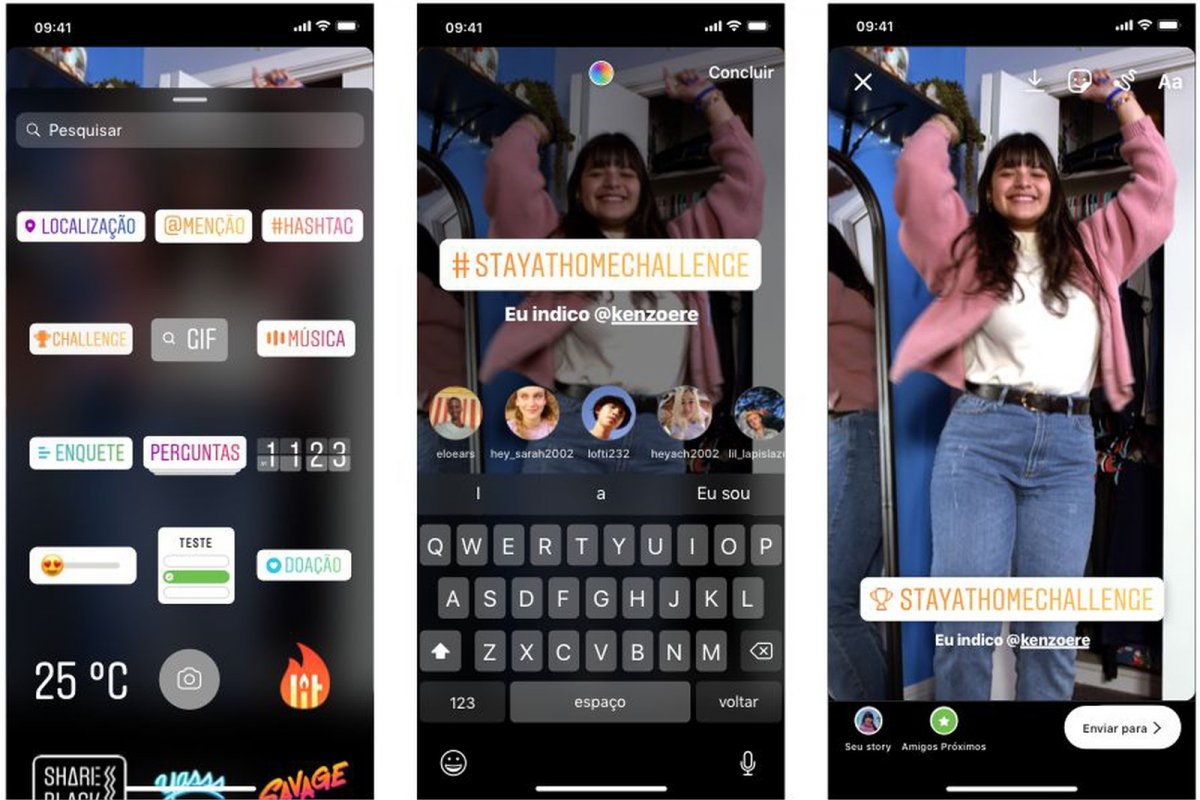 Instagram lança novo adesivo para desafiar seguidores na rede social