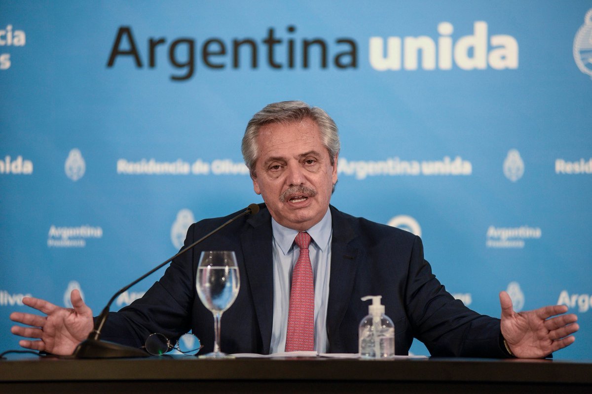 Presidente da Argentina estende medidas de isolamento até 10 de maio