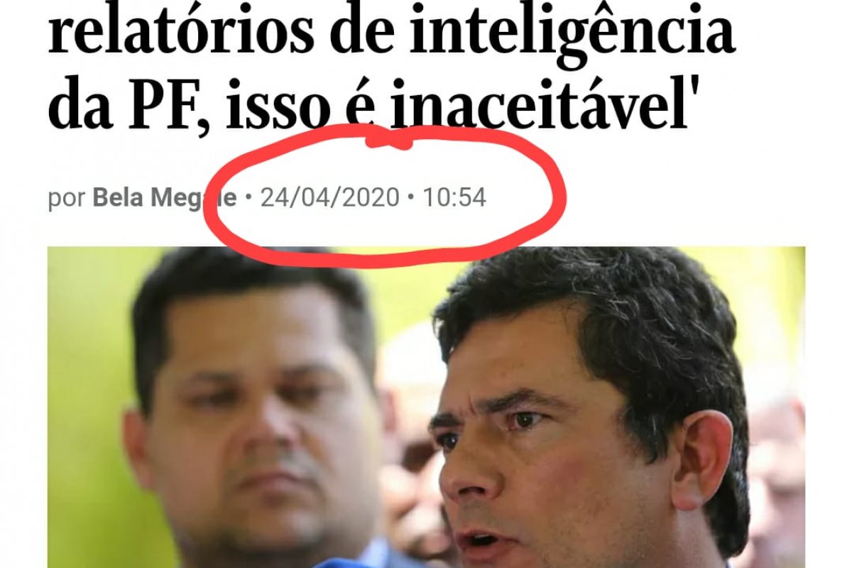 Parte do discurso de Moro foi vazado antes da coletiva