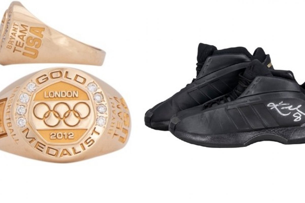 Leilão vai reunir 92 objetos de Kobe Bryant, como anel, tênis e súmula do jogo em que marcou 81 pontos