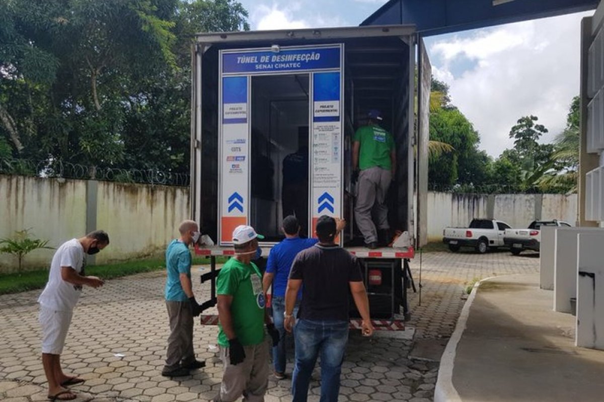 Túneis de desinfecção são entregues em hospitais de Itabuna e Ilhéus, no sul da Bahia