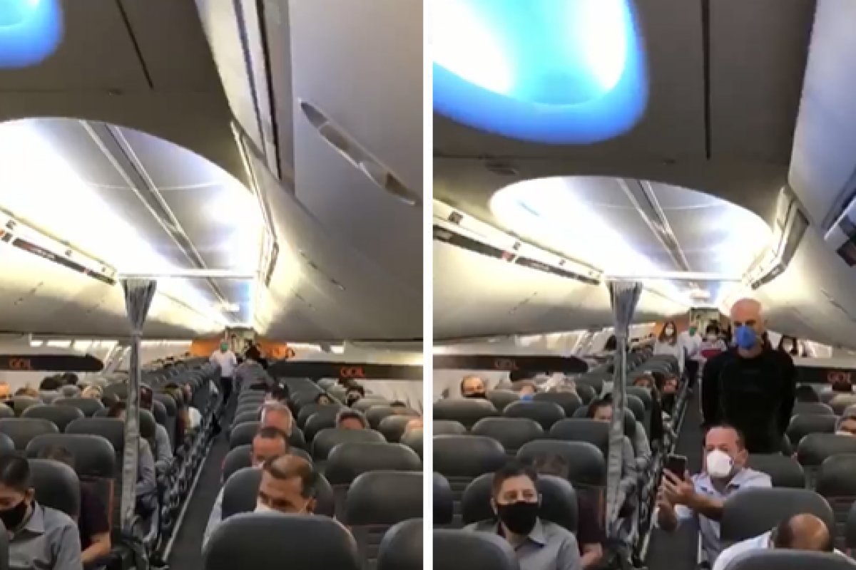 Companhia áerea homenageia profissionais de saúde antes de decolar