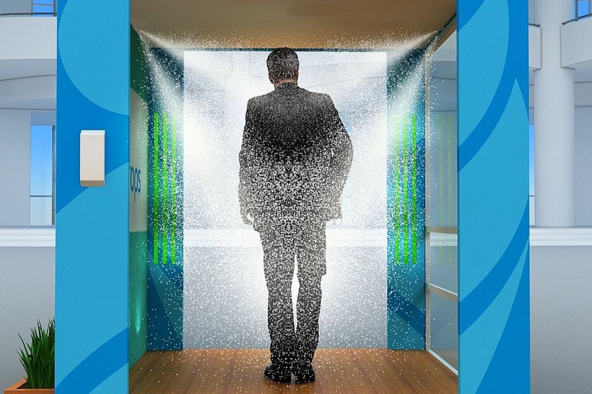 Empresa baiana lança cabine de desinfecção para locais com grande fluxo de pessoas