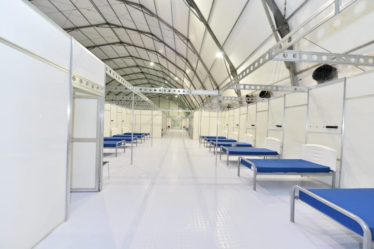 Com obras finalizadas há duas semanas, hospital de campanha de Goiás ainda não foi inaugurado