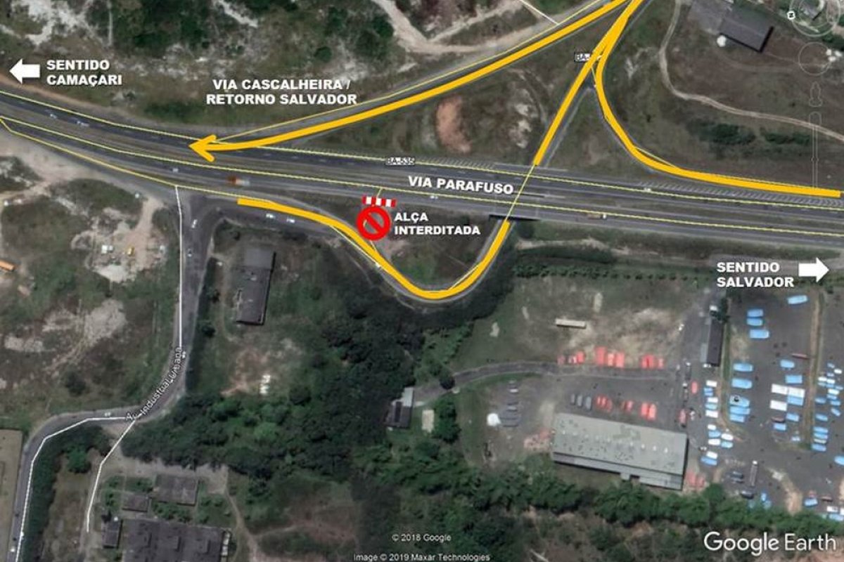 Alça do viaduto da Via Cascalheira será interditada para obras