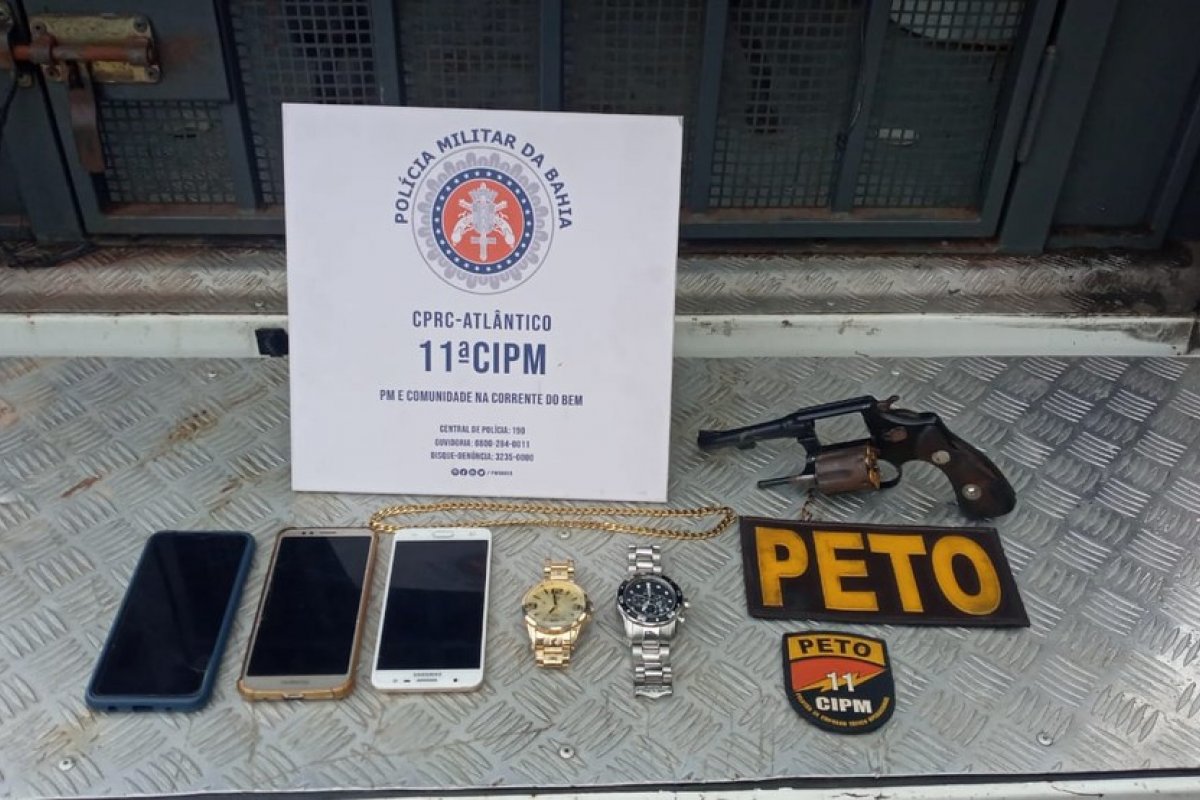 Homem é preso após assalto em Salvador