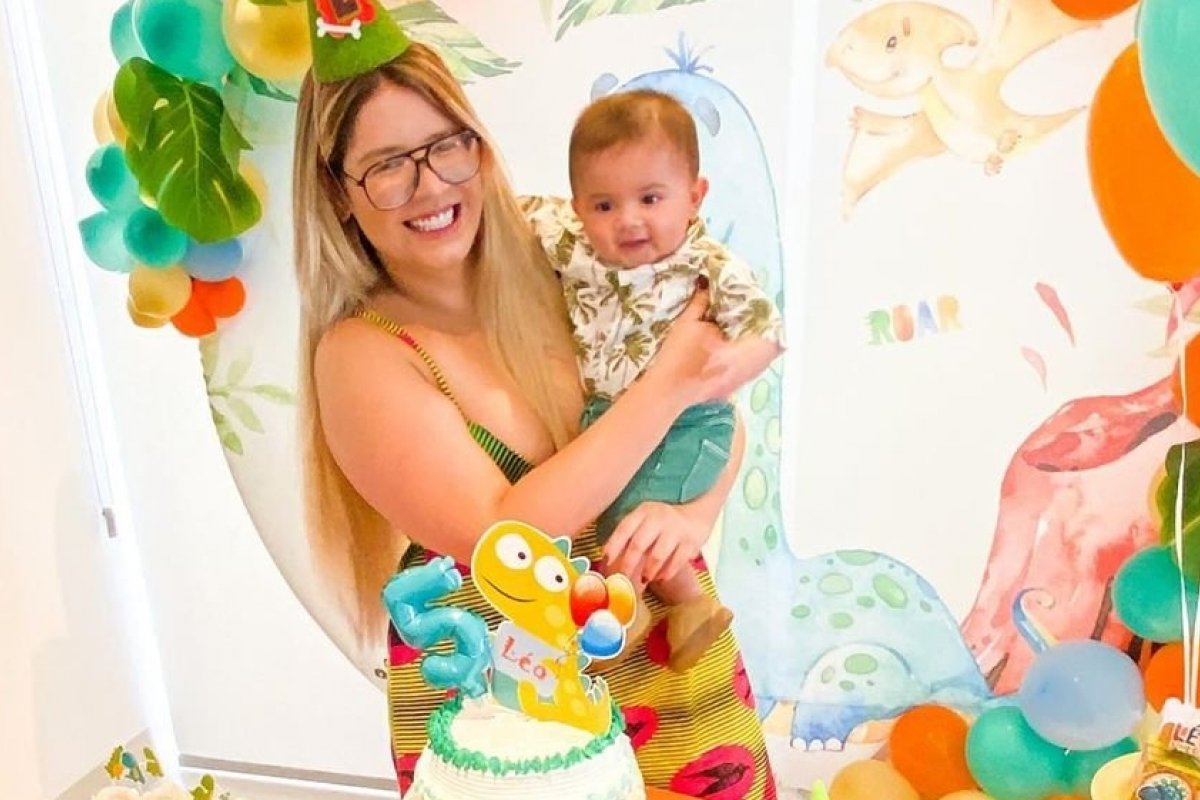 Com uma super festa, filho de Marília Mendonça completa 5 meses de vida. Veja fotos;