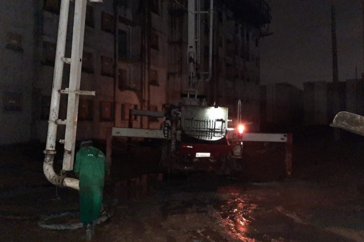 Obra é interrompida após descumprir toque de recolher em Lauro de Freitas