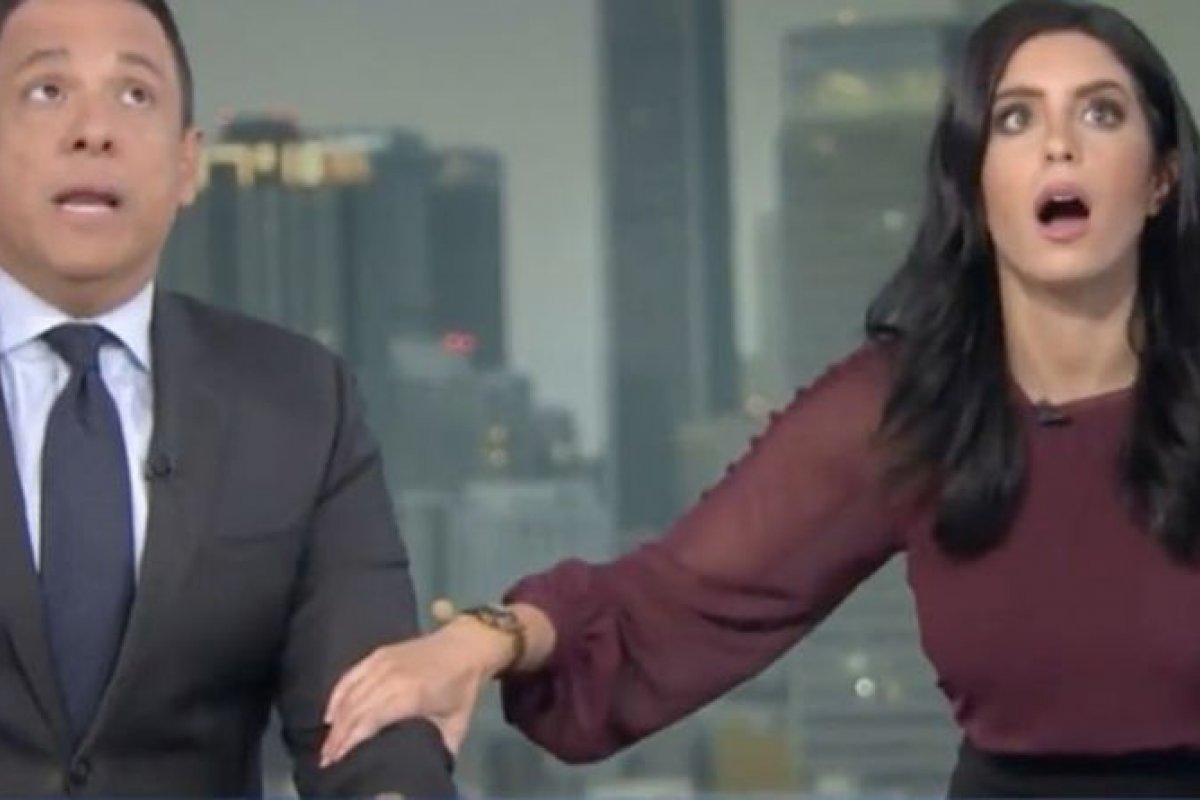 Apresentadores de jornal são pegos de surpresa por terremoto na Califórnia