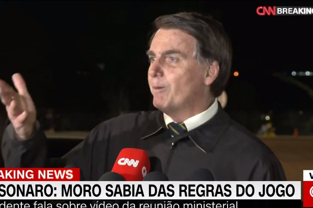 "A responsabilidade pelo conteúdo da reunião é do ministro Celso de Mello", afirma Bolsonaro