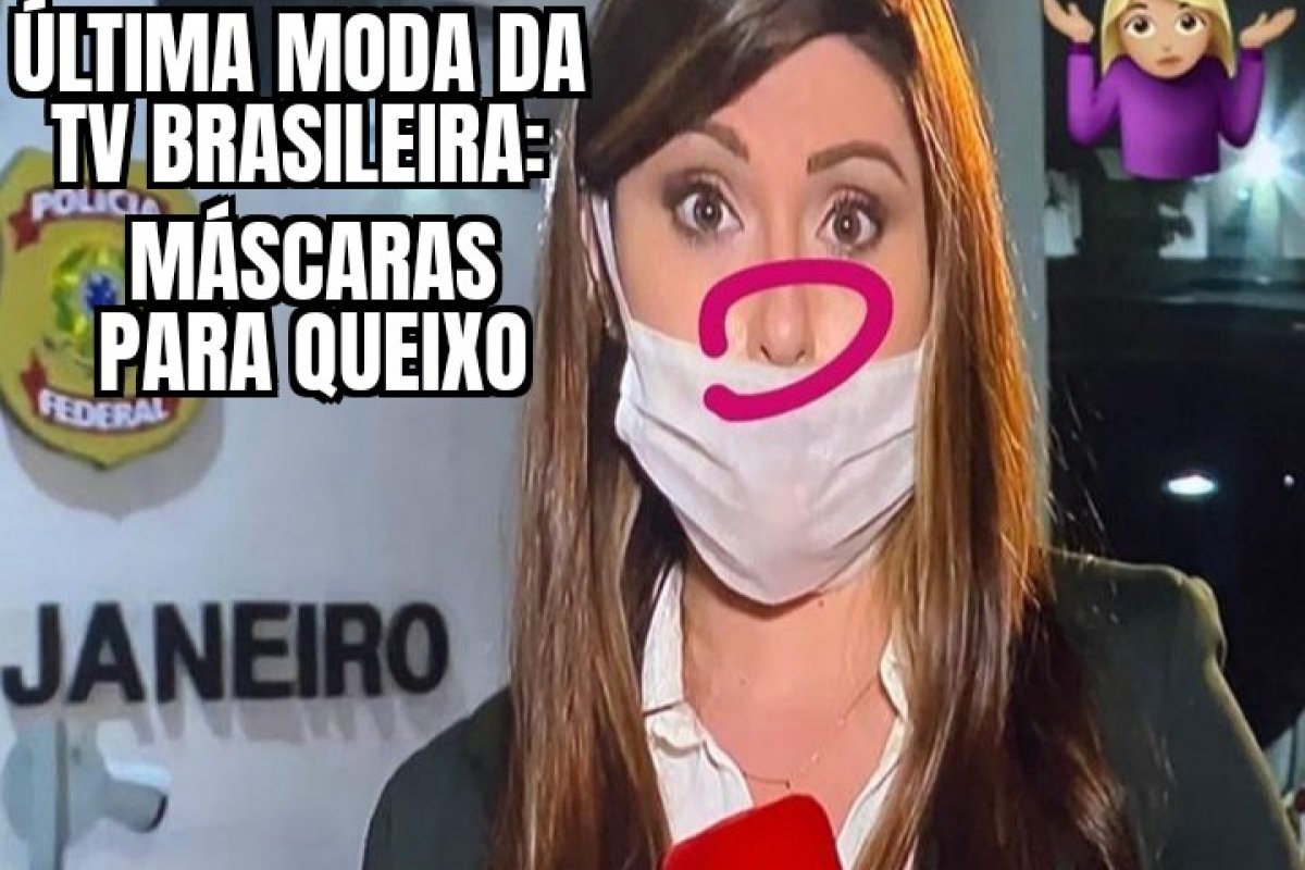 Lançamento da nova moda de usar máscaras