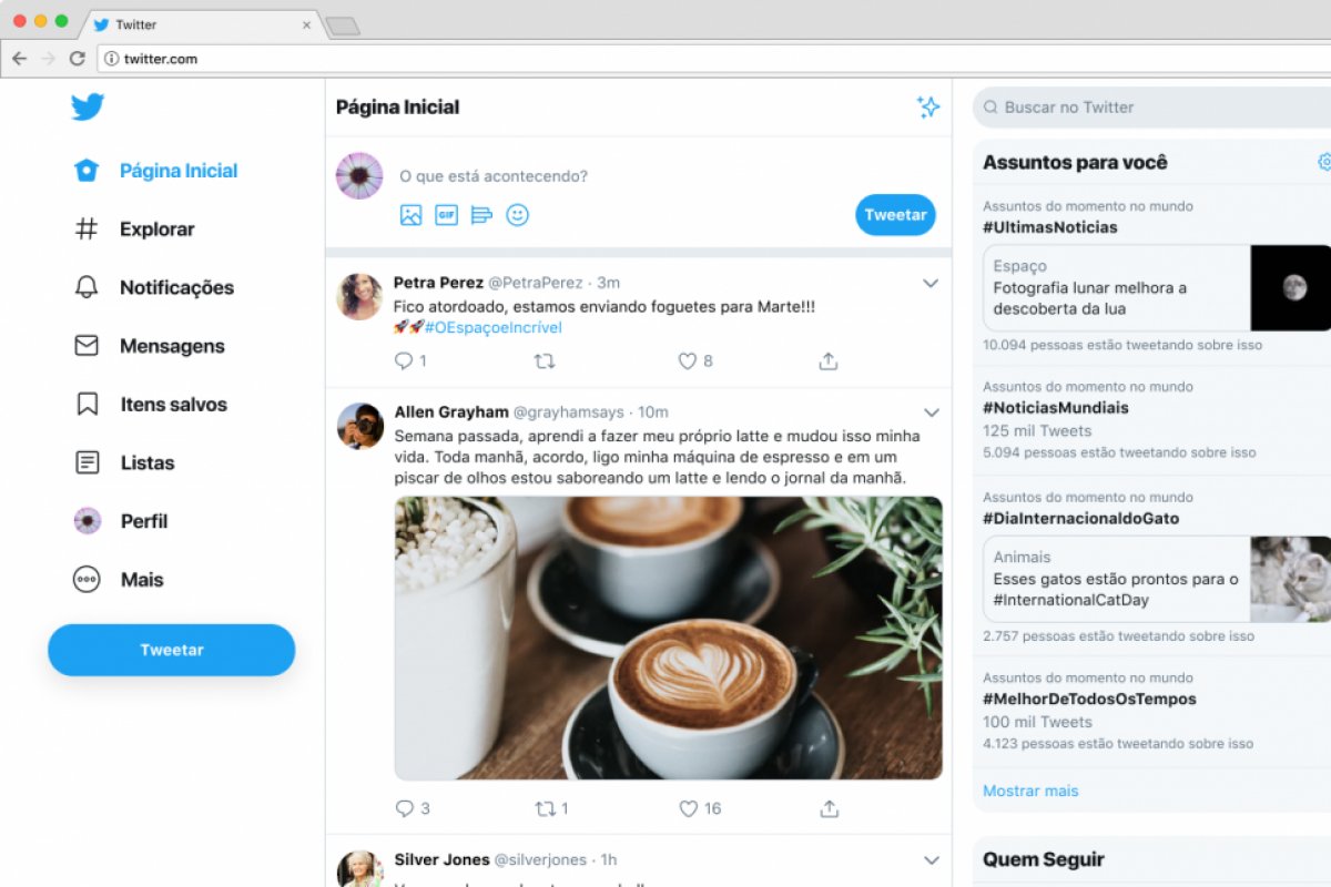 Usuários poderão agendar tuítes na versão web do Twitter