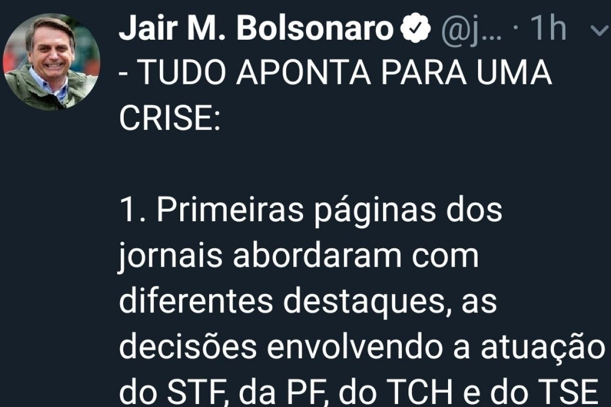 "Tudo aponta para uma crise"