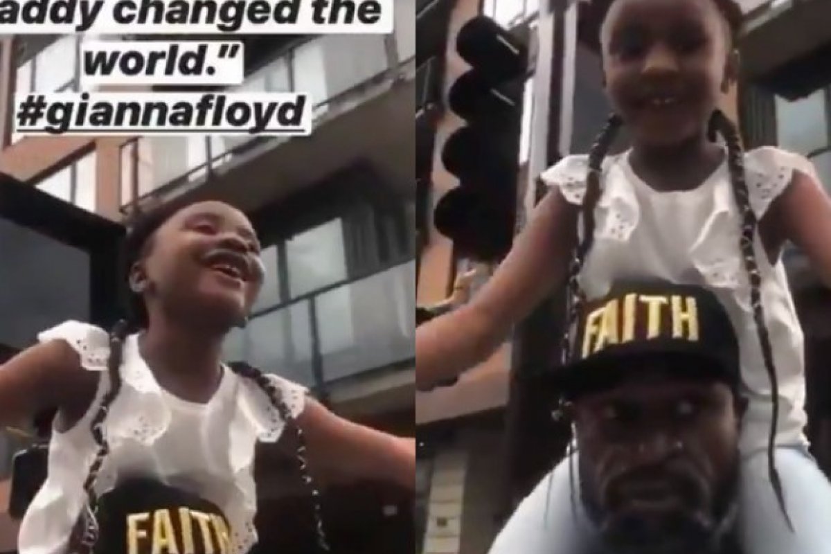 Filha de George Floyd fala sobre a morte dele: "Papai mudou o mundo"