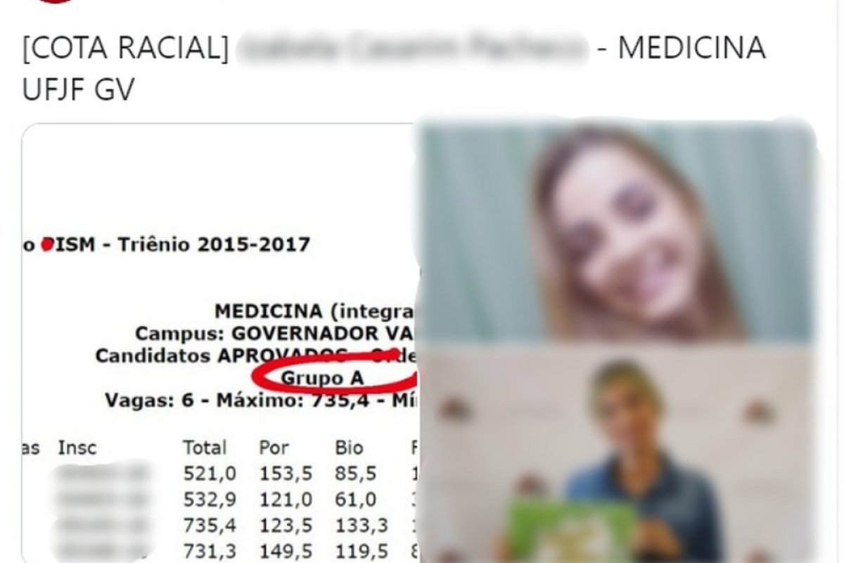 Perfil na internet expõe pessoas brancas suspeitas de fraudar sistema de cotas de universidades