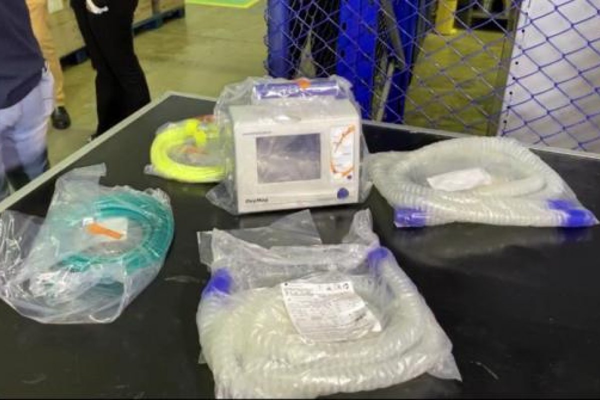 Respiradores enviados pelo Governo Federal vão atender três hospitais de Covid-19 em Salvador