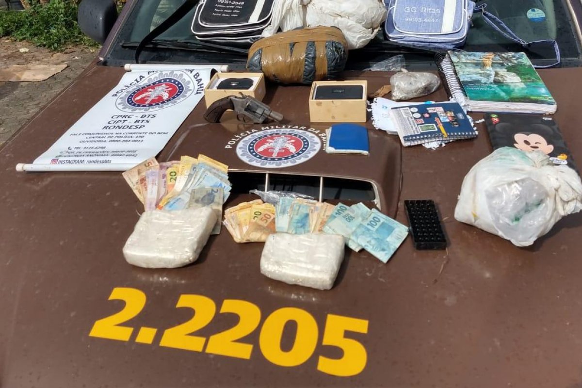 PM prende três criminosos e apreende R$ 9 mil com ‘gerente’ de facção criminosa