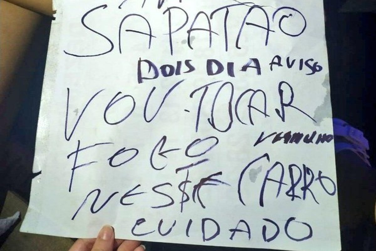 Casal recebe bilhete com ameaça em Itabuna, sul da Bahia