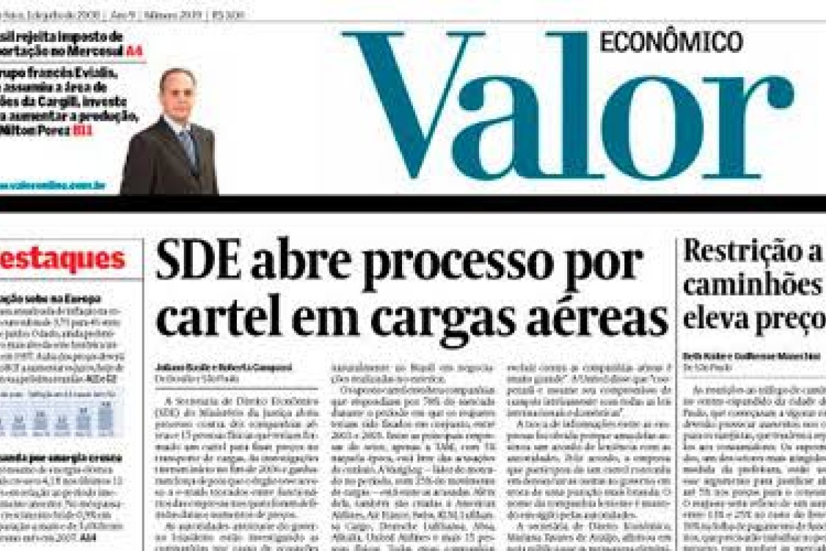Grupo Globo anuncia que o Jornal Valor Econômico deixará de circular em Brasília e em Goiás