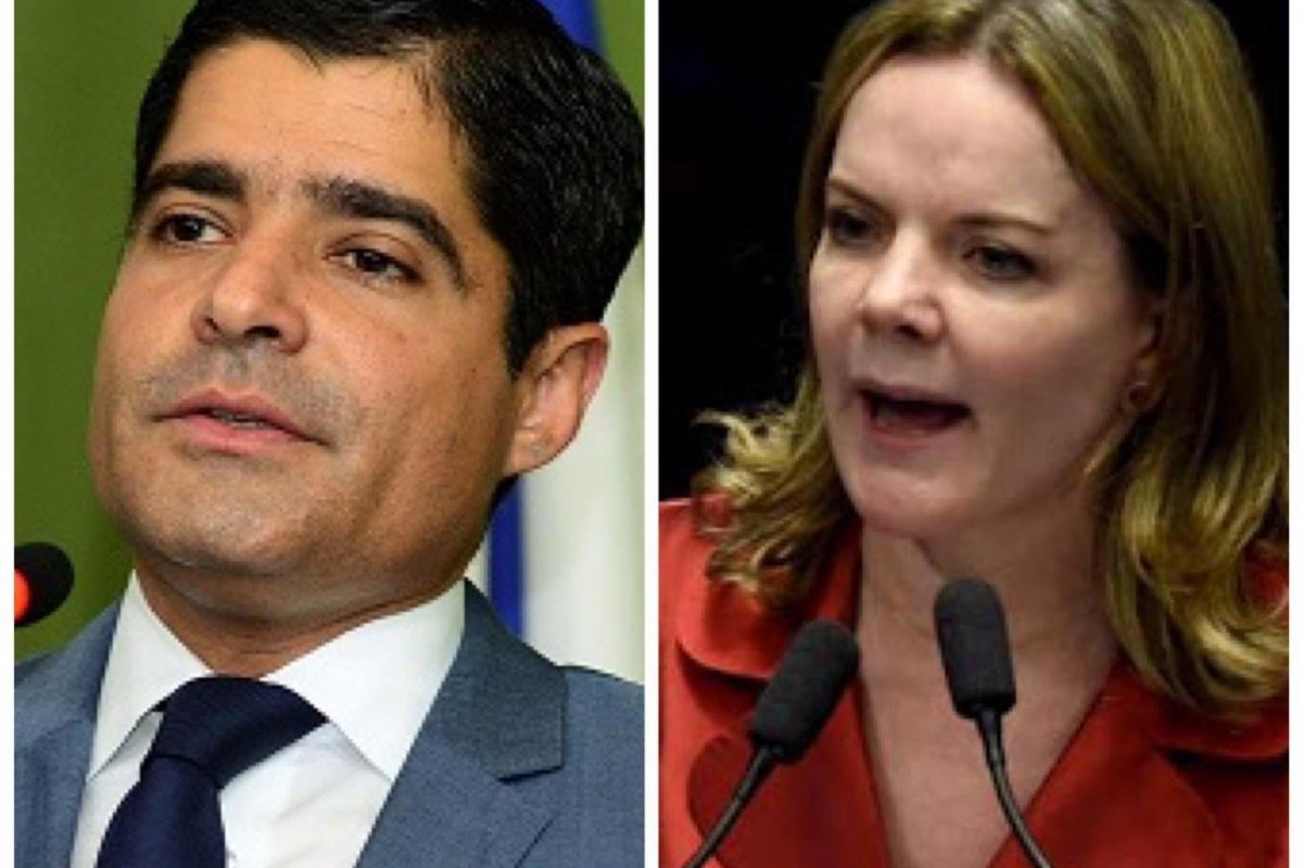 Prefeito ACM Neto conversa com deputada federal Gleisi Hoffmann