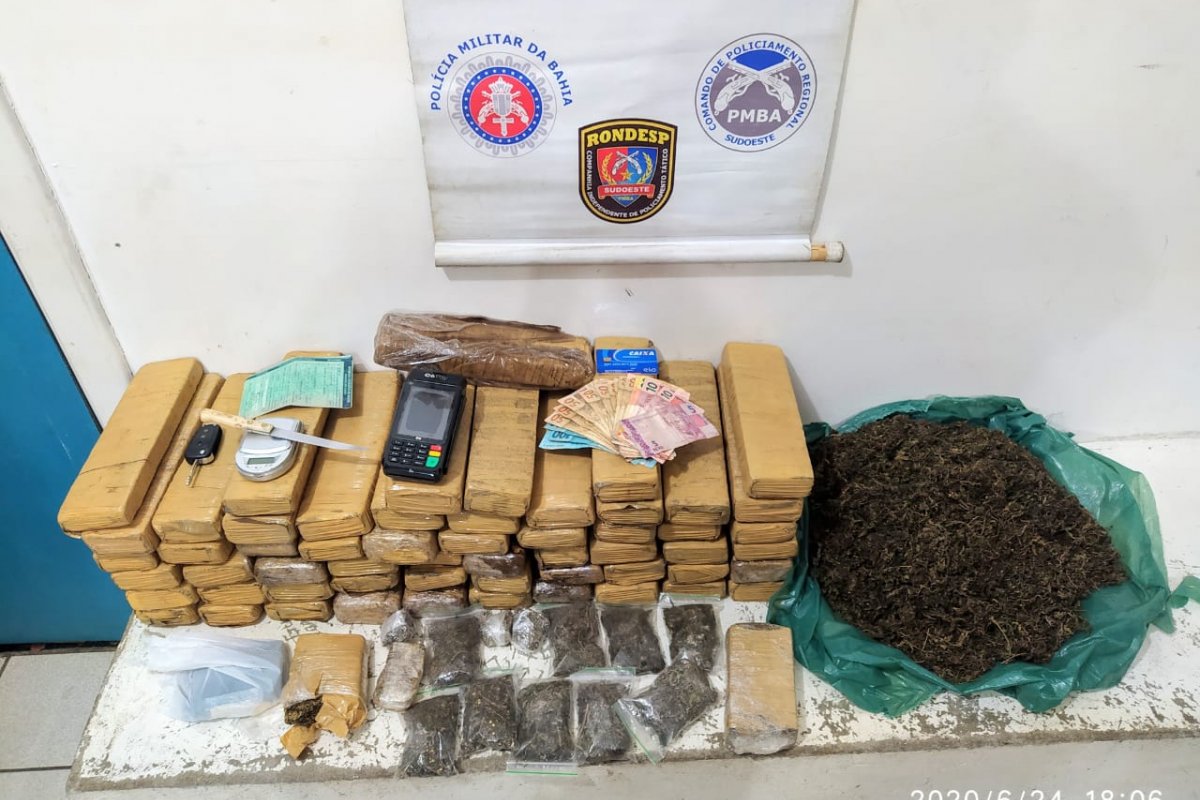 Dois homens são presos com drogas dentro de veículo em Vitória da Conquista