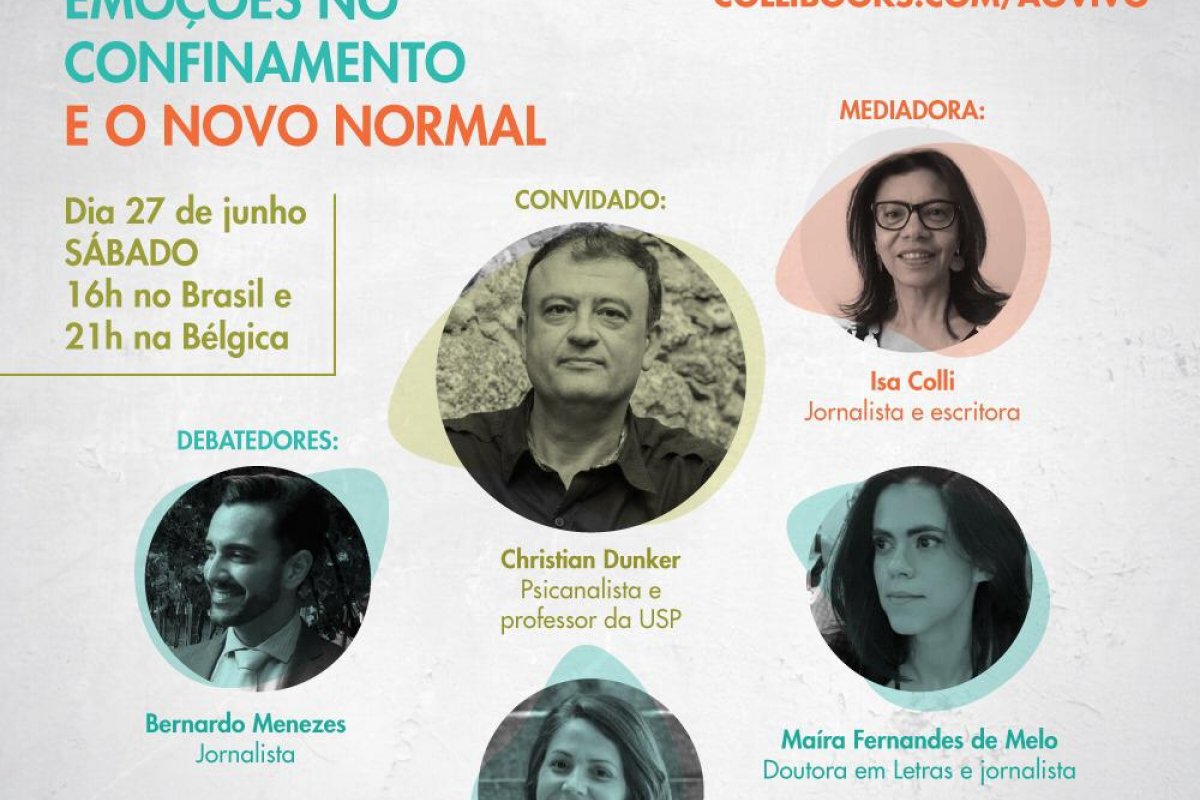Psicanalista Christian Dunker discute emoções e saúde mental no confinamento, em live neste sábado