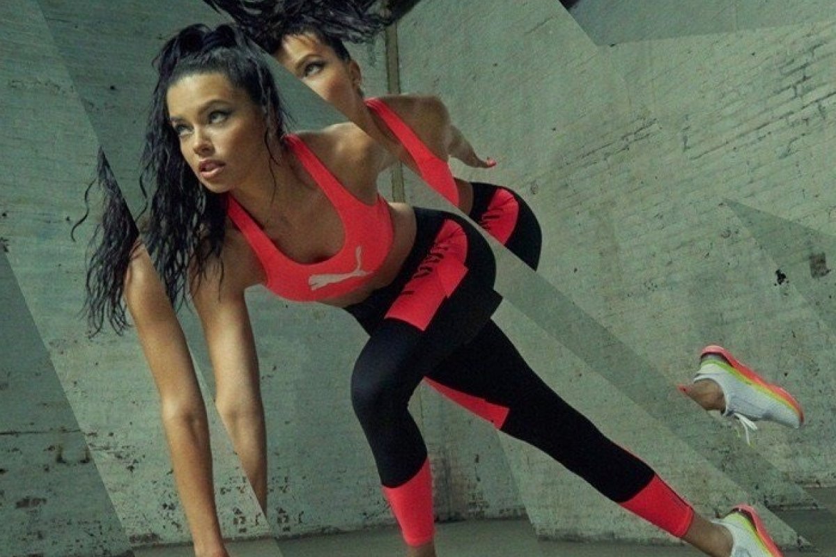 Modelo baiana Adriana Lima estrela mais uma campanha para a Puma