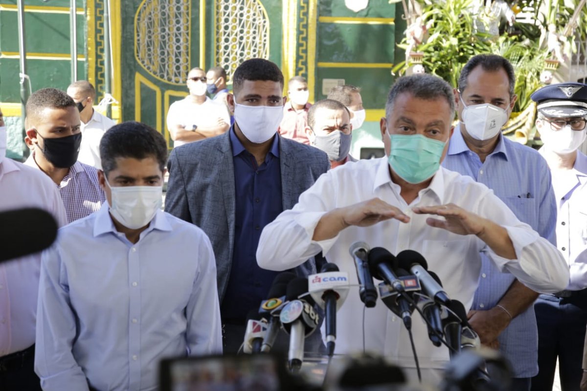 ‘A nossa batalha hoje é contra um ser invisível’, disse Rui Costa em cerimônia pelo Dois de Julho