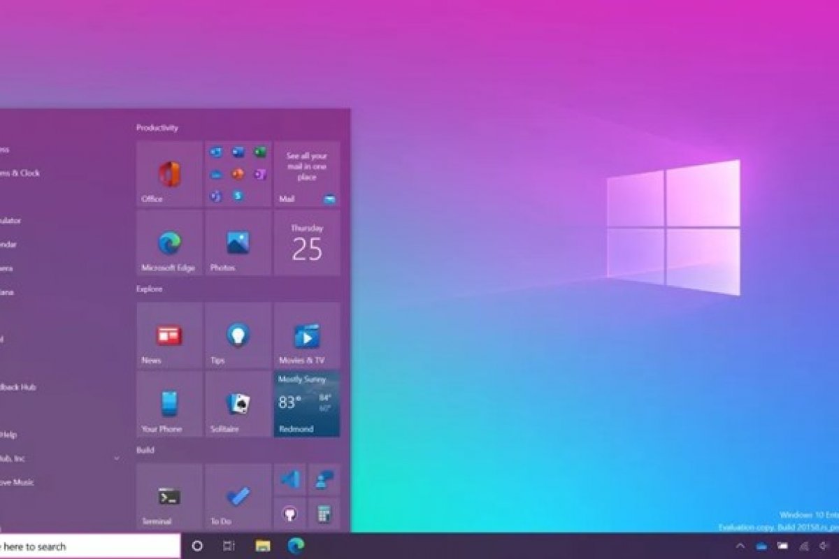 Novo menu Iniciar do Windows 10 começa a ser liberado para testes