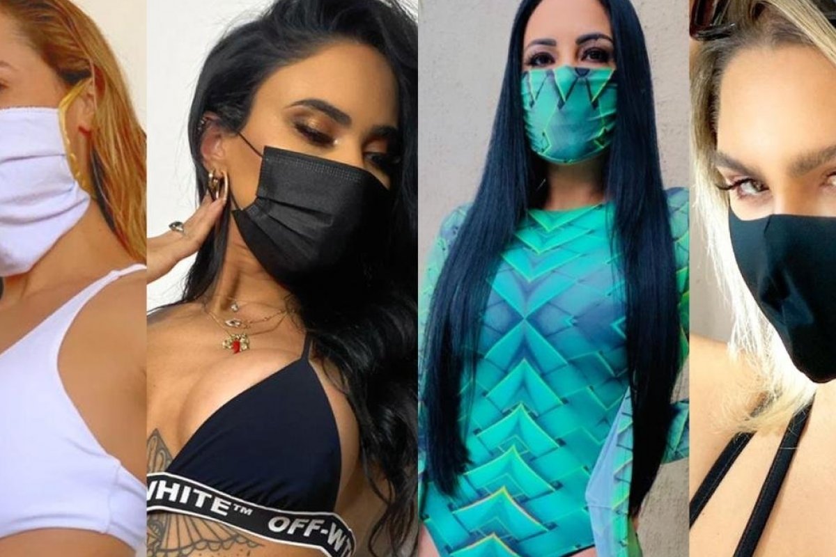 No Dia do Biquíni, influenciadores tem o desafio de combinar peça com as máscaras contra o coronavírus