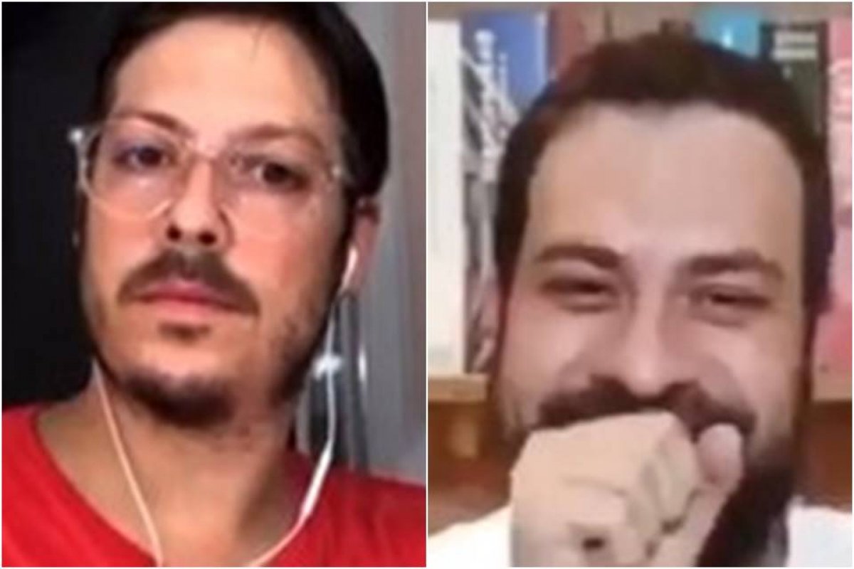Veja vídeo: Esposa de Fabio Porchat passa nua durante live com Boulos