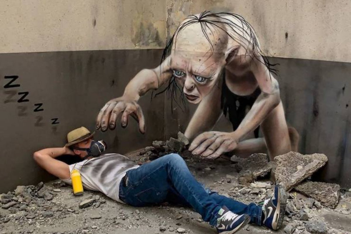 Artista francês transforma espaços abandonados em obra de arte