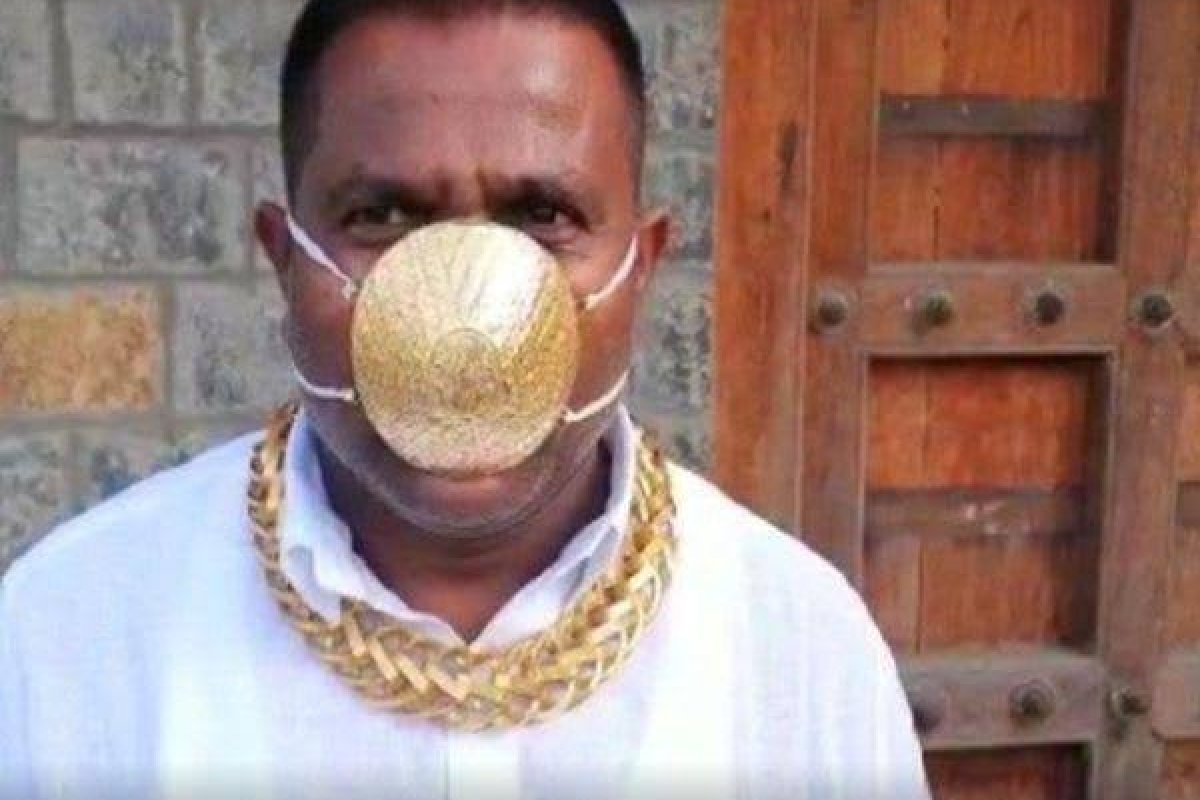 Empresário lança máscara de ouro contra a covid-19