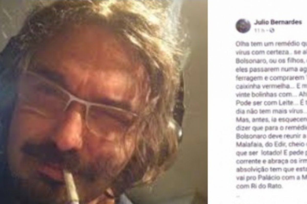 Professor sugere morte de Bolsonaro com veneno de rato