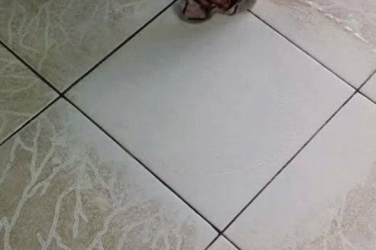 Dona de casa ensina receita caseira para deixar o chão do banheiro brilhando