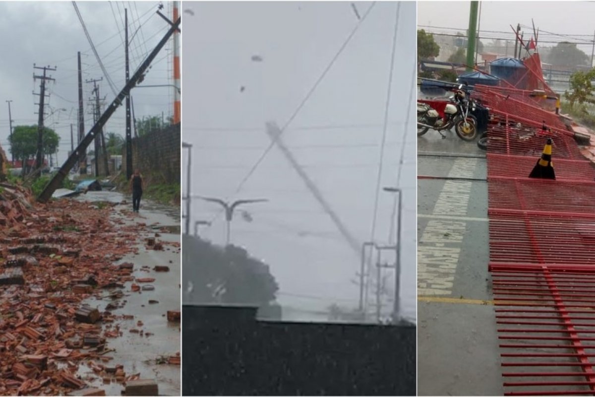 Veja vídeo: Forte ventania em São Luís causa estragos e destruição