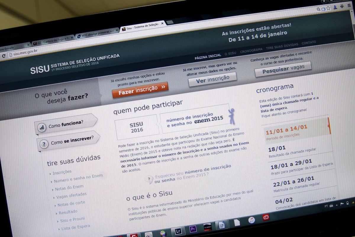 Resultado para Sisu do segundo semestre deste ano é divulgado nesta terça (14)
