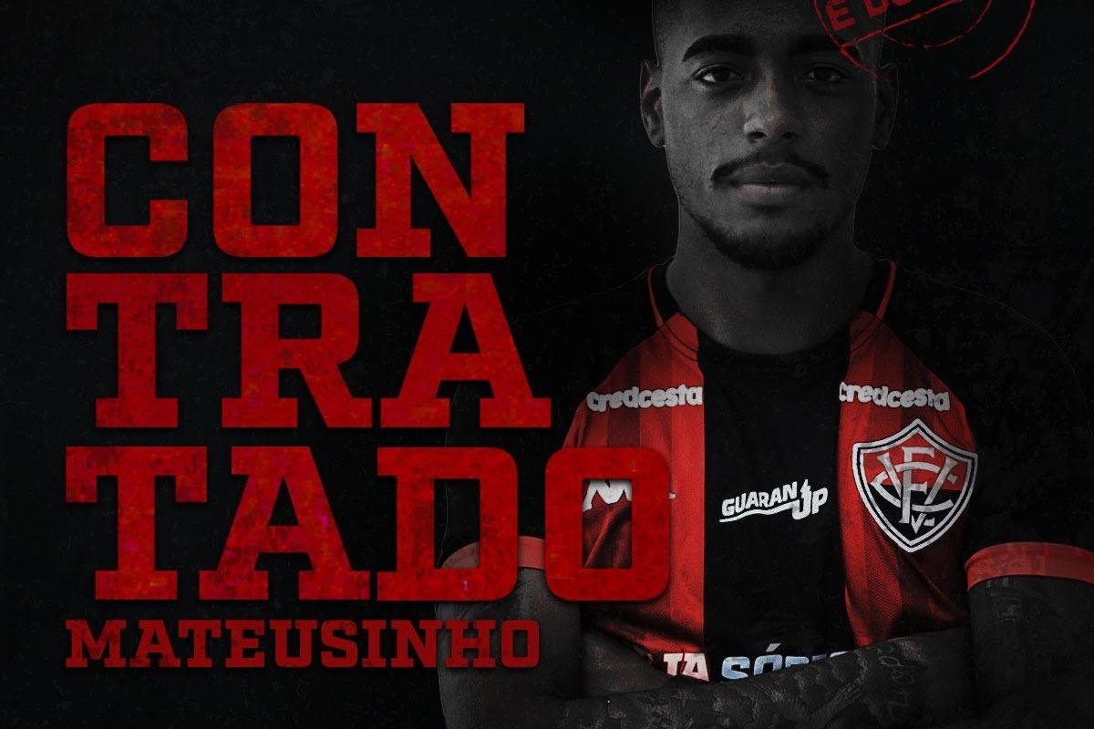 Vitória anuncia a contratação do atacante Mateusinho