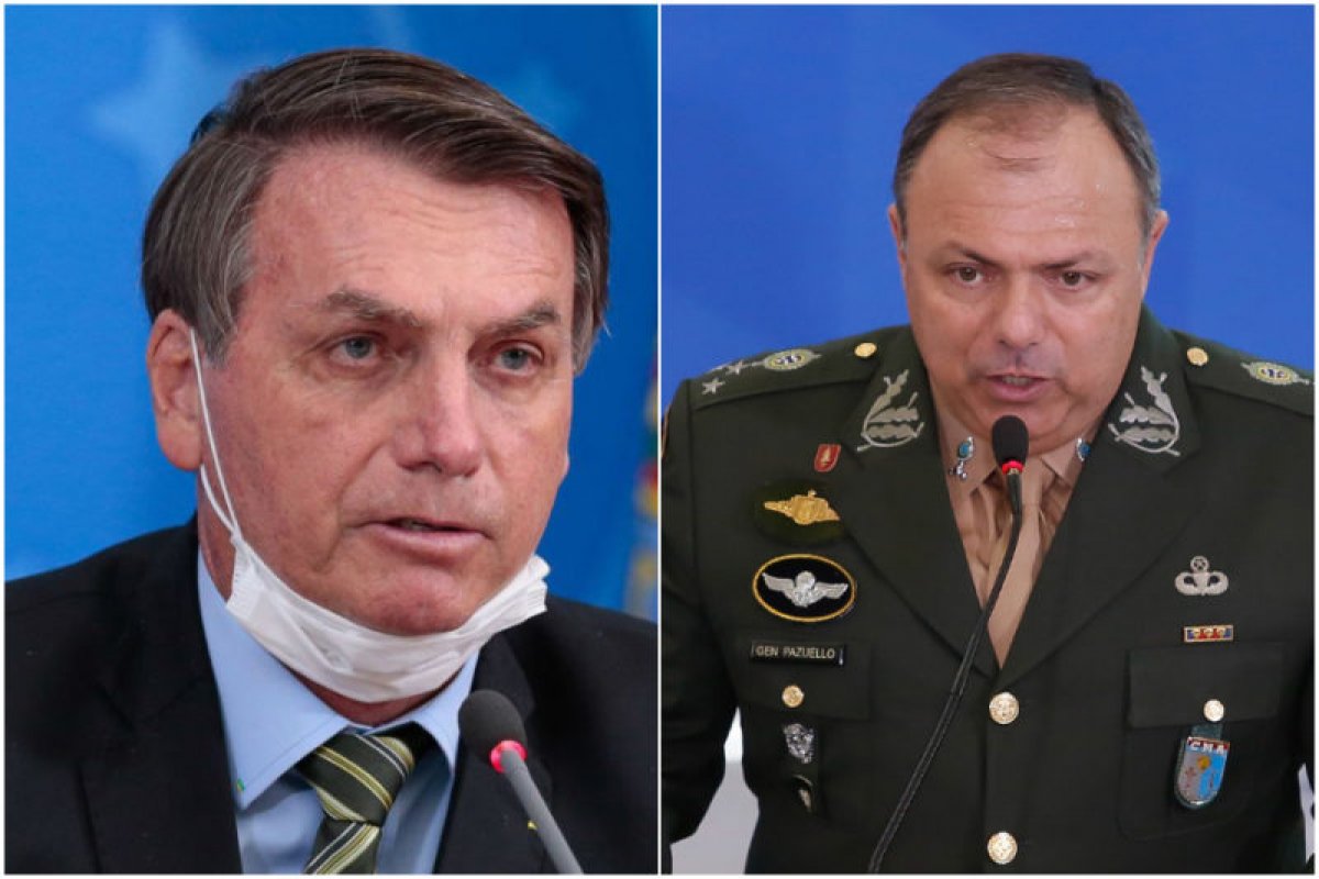 "Quis o destino que o Gen Pazuello assumisse a interinidade da Saúde", afirma presidente em publicação