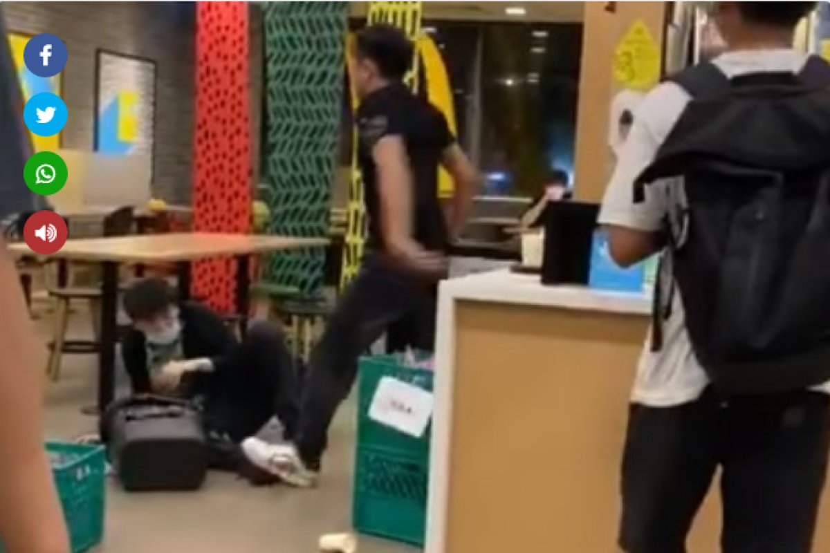 Veja vídeo: homem agride atendente por não querer usar máscara