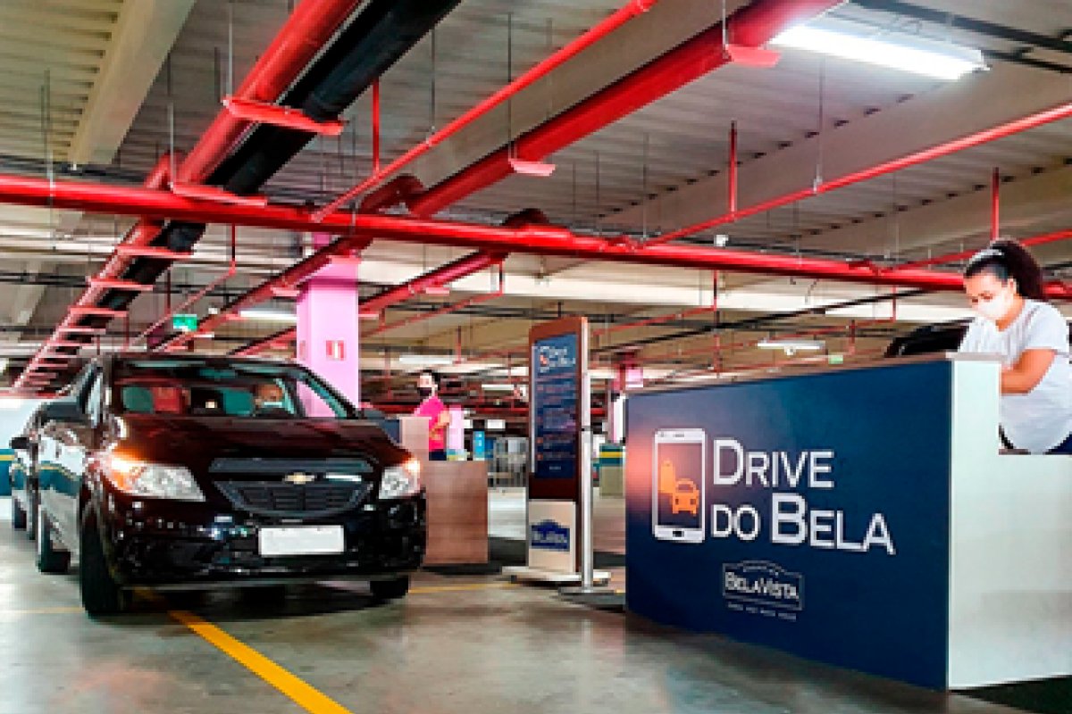 Shopping Bela Vista segue com serviço de drive thru