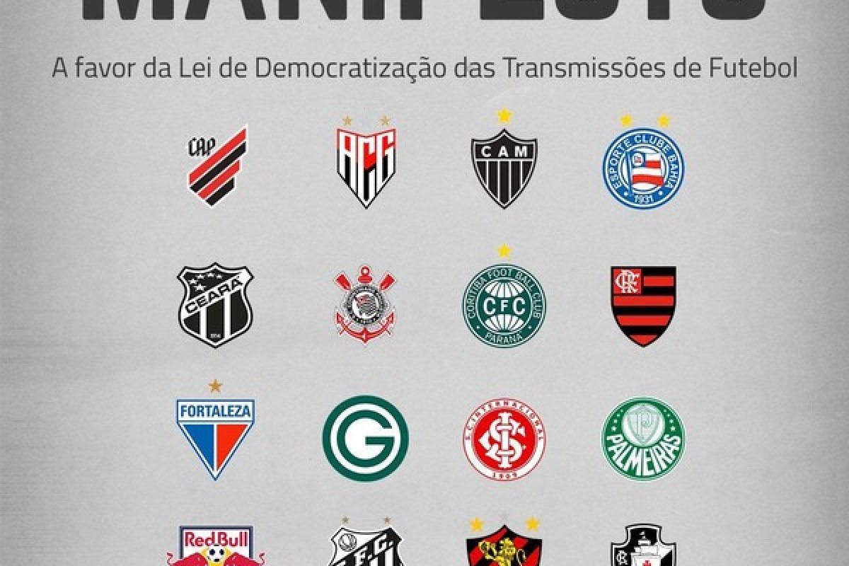 Clubes assinam manifesto a favor da MP que modifica regras dos direitos de transmissão de futebol