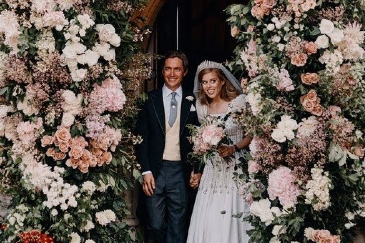 Confira fotos do casamento da princesa Beatrice, neta da rainha Elizabeth II