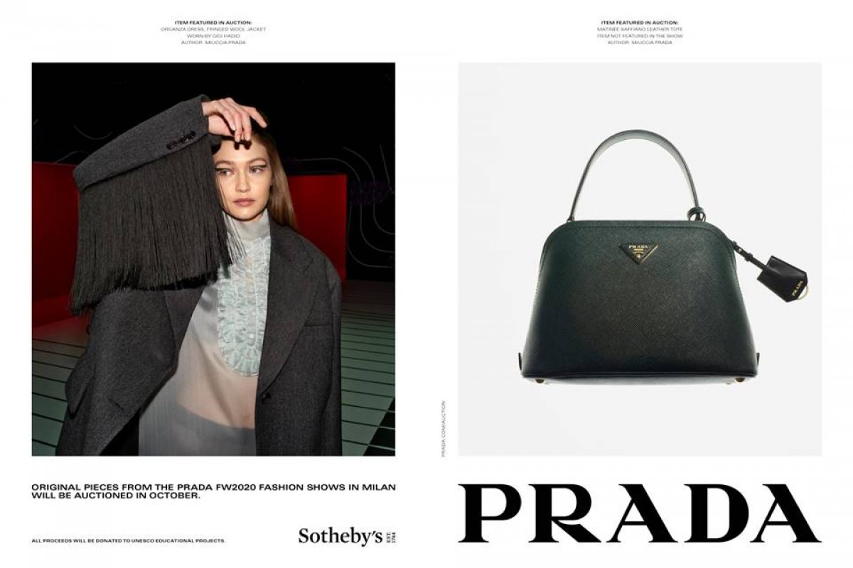 Prada fecha  parceria com a casa de leilões Sotheby’s para a campanha de outono/inverno 2020