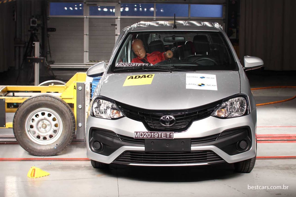 Latin NCAP realiza "crash test" com Cronos, Argo e Etios