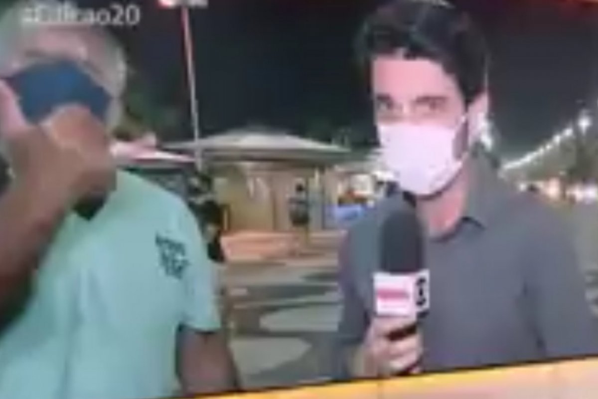 Homem invade link ao vivo da GloboNews aos gritos de "Globo lixo"