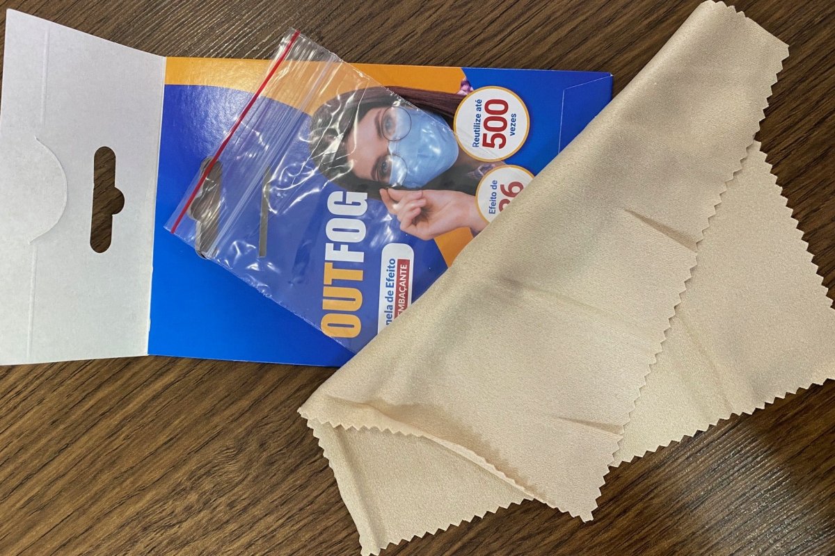 Coronavírus: flanela com tecnologia antiembaçante evita que os óculos fiquem embaçados ao utilizar a máscara