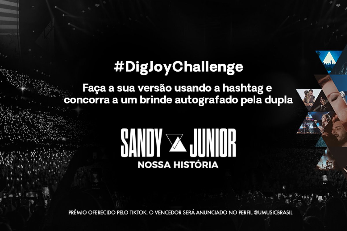 TikTok e Universal Music lançam desafio para fãs de Sandy e Junior